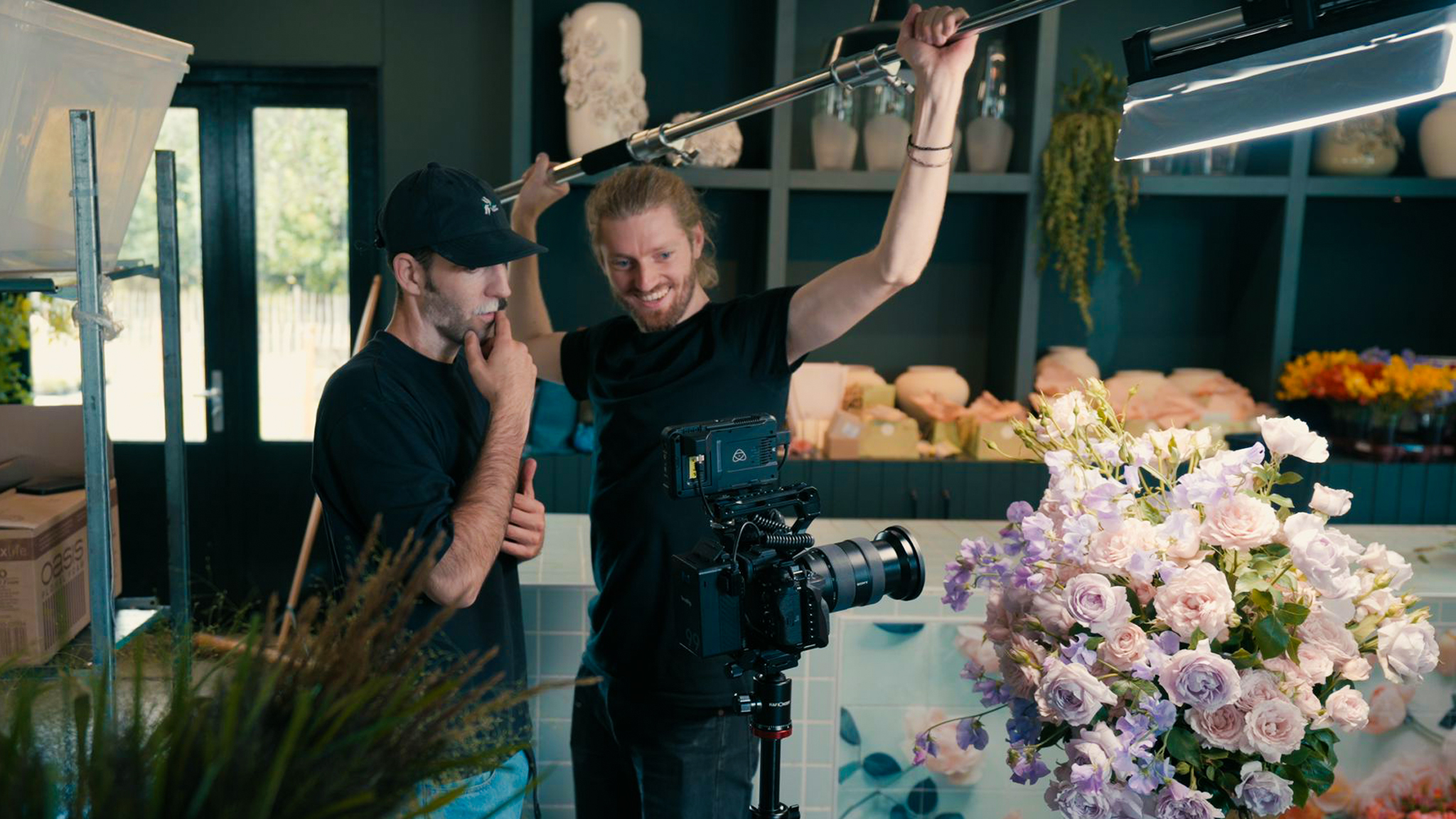 Documentary director of photography filming corporate story